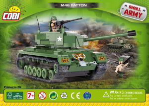 Vadovas Cobi set 2488 Small Army WWII M46 Patton