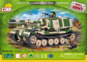 Manuál Cobi set 2496 Small Army WWII Panzerjäger Tiger (P) Ferdinand