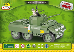 Brugsanvisning Cobi set 2497 Small Army WWII M8 Greyhound