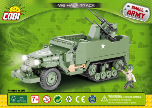 Kasutusjuhend Cobi set 2499 Small Army WWII M16 Half-Track