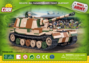 Manuál Cobi set 2507 Small Army WWII Panzerjäger Tiger Elefant