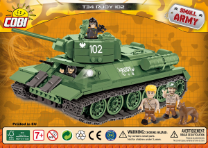 Bedienungsanleitung Cobi set 2652 Small Army WWII T34 Rudy 102