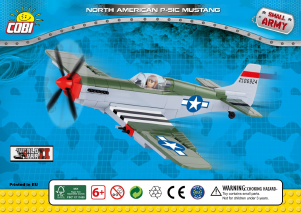 Käyttöohje Cobi set 5513 Small Army WWII North American P-51C Mustang