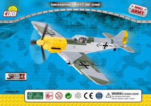 Rokasgrāmata Cobi set 5517 Small Army WWII Messerschmitt Bf 109 E