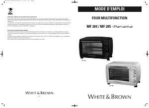 Mode d’emploi White and Brown MF 284 Four
