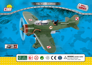 Manuál Cobi set 5522 Small Army WWII PZL P-23B Karaś