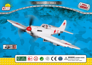 Rokasgrāmata Cobi set 5524 Small Army WWII Yakovlev Yak-1