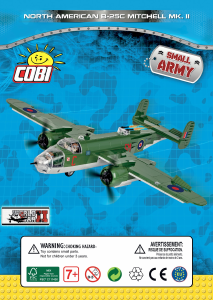 Návod Cobi set 5530 Small Army WWII B-25C Mitchell Mk