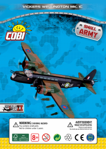 Käyttöohje Cobi set 5531 Small Army WWII Vickers Wellington Mk.1C