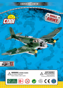 Manual Cobi set 5534 Small Army WWII Heinkel He 111 P-4