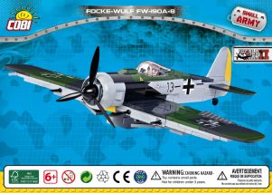 Manual Cobi set 5535 Small Army WWII Focke-Wulf Fw190 A-8