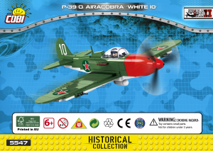 Vadovas Cobi set 5547 Small Army WWII Bell P-39Q Airacobra
