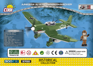Rokasgrāmata Cobi set 5700 Small Army WWII Junkers Ju 87G Panzerknacker