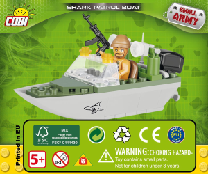 Manual Cobi set 2154 Small Army Patrol boat