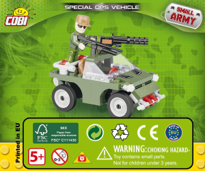 Manual Cobi set 2155 Small Army Special Ops vehicle