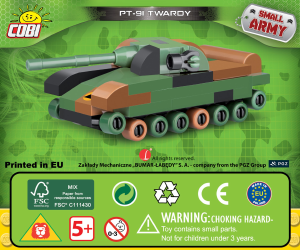 Manuál Cobi set 2243 Small Army PT-91 Twardy