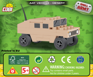 Manual Cobi set 2244 Small Army NATO AAT vehicle