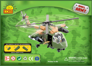 Manual Cobi set 2324 Small Army Jungle helicopter