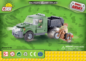 Manual Cobi set 2345 Small Army Military dump truck