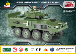 Rokasgrāmata Cobi set 2609 Small Army LAV III APC