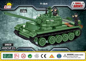 Handleiding Cobi set 2613 Small Army T-54