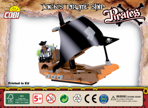 Bedienungsanleitung Cobi set 6019 Pirates Jacks Piratenschiff