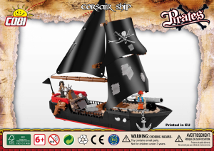 Handleiding Cobi set 6020 Pirates Piratenschip