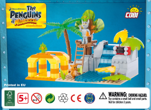 Handleiding Cobi set 26154 Penguins of Madagascar Juliens discowaterval