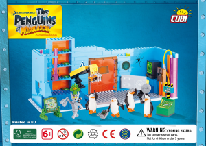 Manual Cobi set 26481 Penguins of Madagascar Penguins secret mission HQ