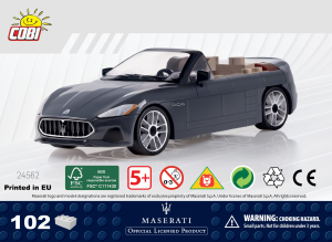 Manuál Cobi set 24562 Maserati GranCabrio Sport