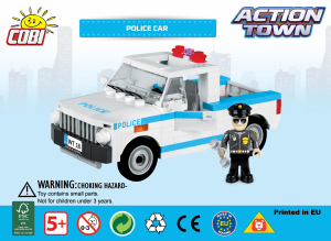 Handleiding Cobi set 1546 Action Town Politieauto