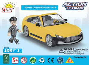 Handleiding Cobi set 1804 Action Town Sportwagen