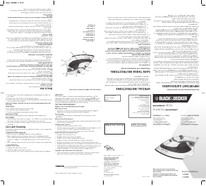 Manual de uso Black and Decker F975 Plancha