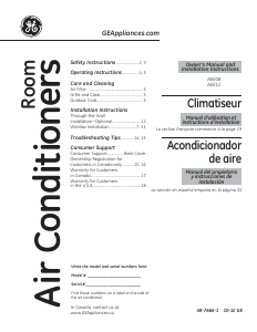 Manual GE AEE12DR Air Conditioner