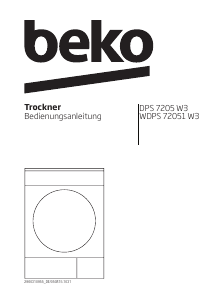 Bedienungsanleitung BEKO WDPS 72501 W3 Trockner