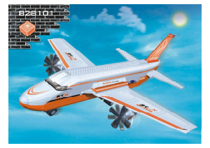 Manual BanBao set 8281 Transportation Avion cargo