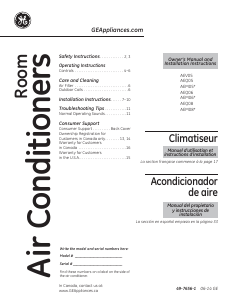 Manual GE AEM06LS Air Conditioner