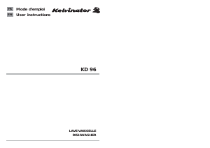 Mode d’emploi Kelvinator KD96-04S Lave-vaisselle