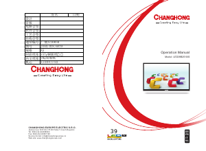 Handleiding Changhong LED39B2510IS LED televisie