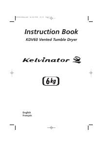 Mode d’emploi Kelvinator KDV 60-SY Sèche-linge