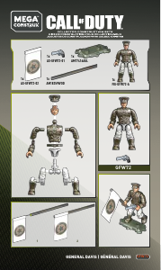 Handleiding Mega Construx set GFW72 Call of Duty Generaal Davis