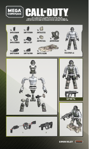 Bedienungsanleitung Mega Construx set GFW74 Call of Duty Simon Ghost Riley