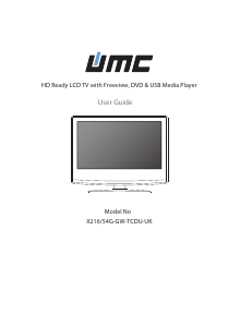 Manual UMC X216/54G-GW-TCDU-UK LCD Television