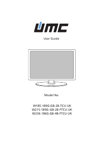 Handleiding UMC W215/189G-GB-2B-FTCU-UK LCD televisie