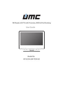 Manual UMC M19/25A-GW-TCDI-UK LCD Television