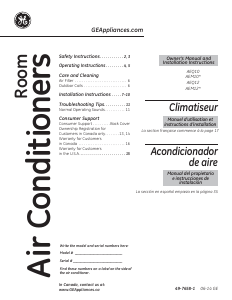 Mode d’emploi GE AEQ12AS Climatiseur