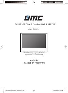 Handleiding UMC X23/50G-BR-FTCDUP-UK LCD televisie