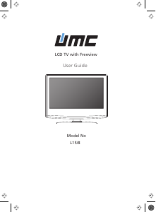 Handleiding UMC L15/8 LCD televisie