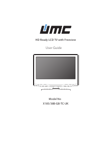 Manual UMC X185/38B-GB-TC-UK LCD Television