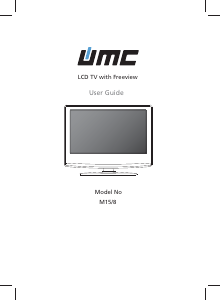 Handleiding UMC M15/8 LCD televisie